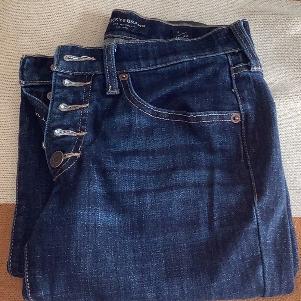 Lucky button fly Ava jeans -2 NWOT